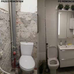 Maksymalnie wykorzystany każdy centymetr łazienki