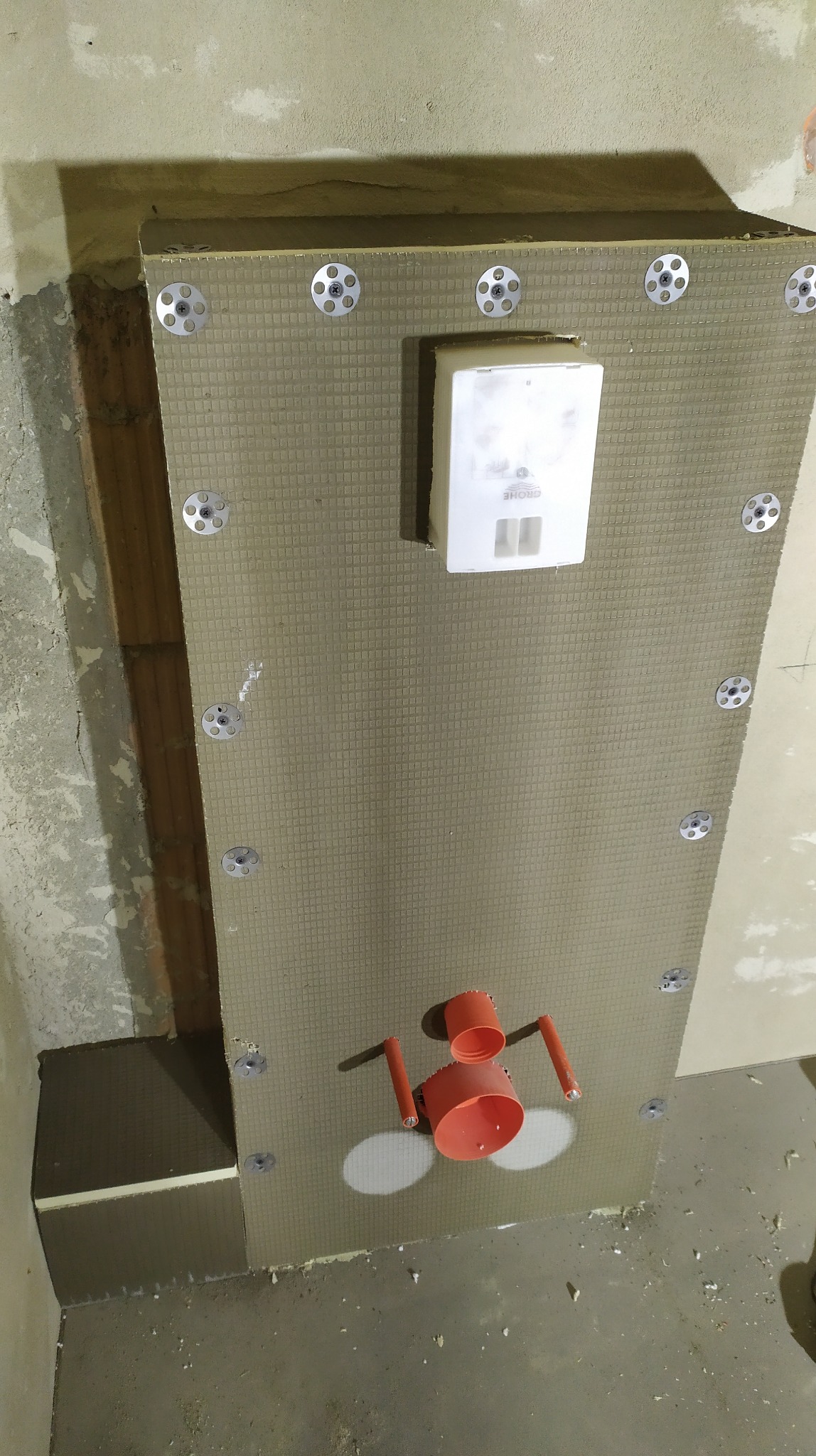 Zabudowa stelaża WC systemem ultrament robię też tradycyjnie gk