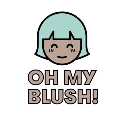 Logo salonu urody "Oh my Blush"