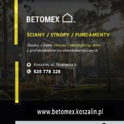 BETOMEX Koszalin - prefabrykaty z keramzytu, stropy Teriva, pustaki ścienne, kształtki szalunkowe, - Materiały Budowlane Koszalin