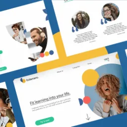 Projekt zakładek strony www dla marki sprzedającej elektroniczne książki (e-book)