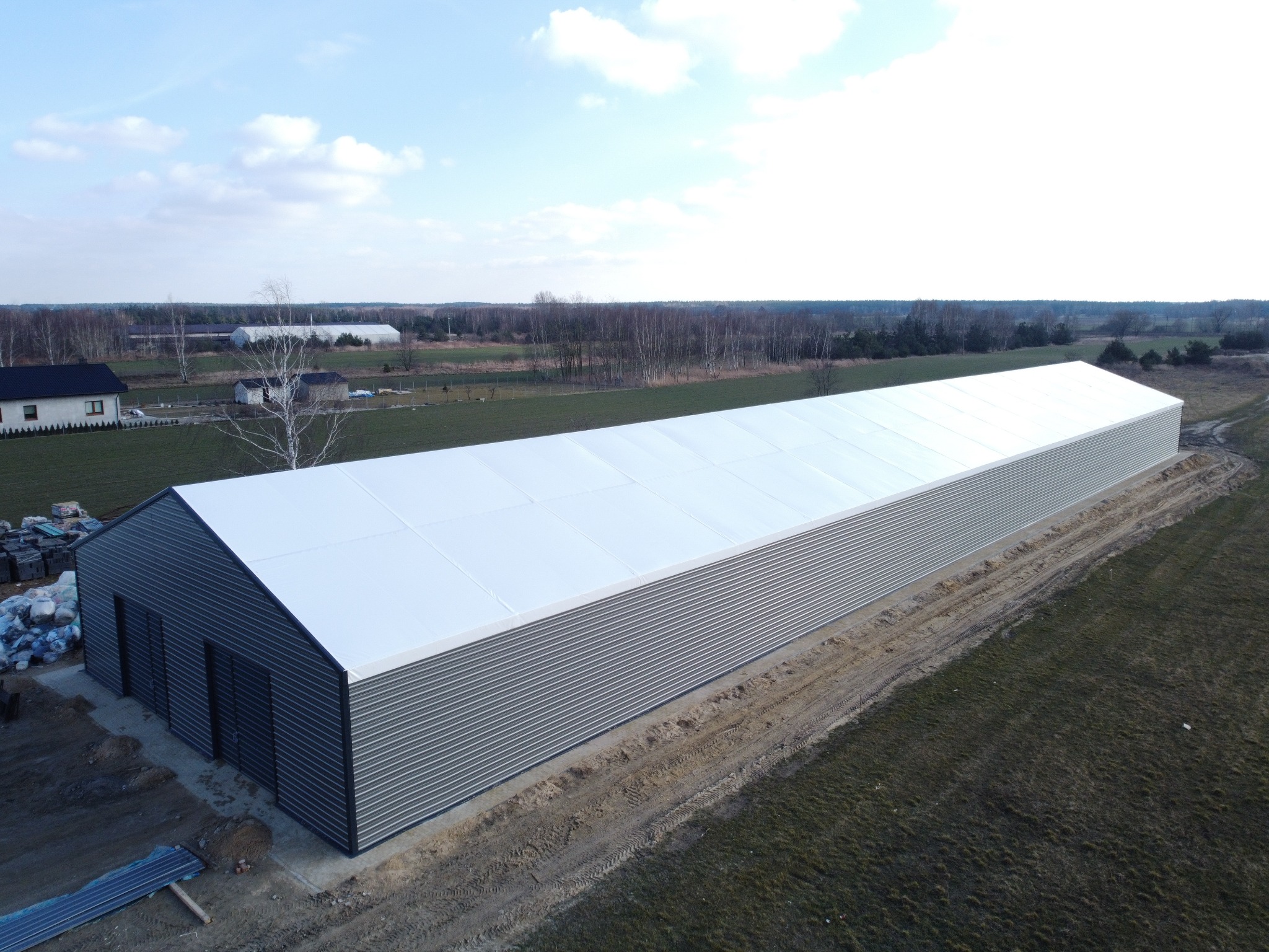 Budowa Hali namiotowej o wymiarach 17x80x4,5