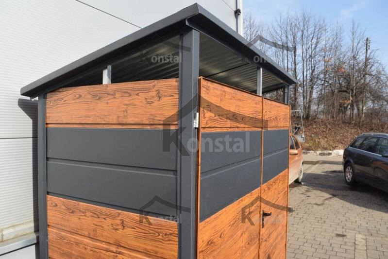 Wiaty śmietnikowe Garaże Blaszane,ocynkowane,akrylowane,drewnopodobne-PRODUCENT-Najwyższa Jakość