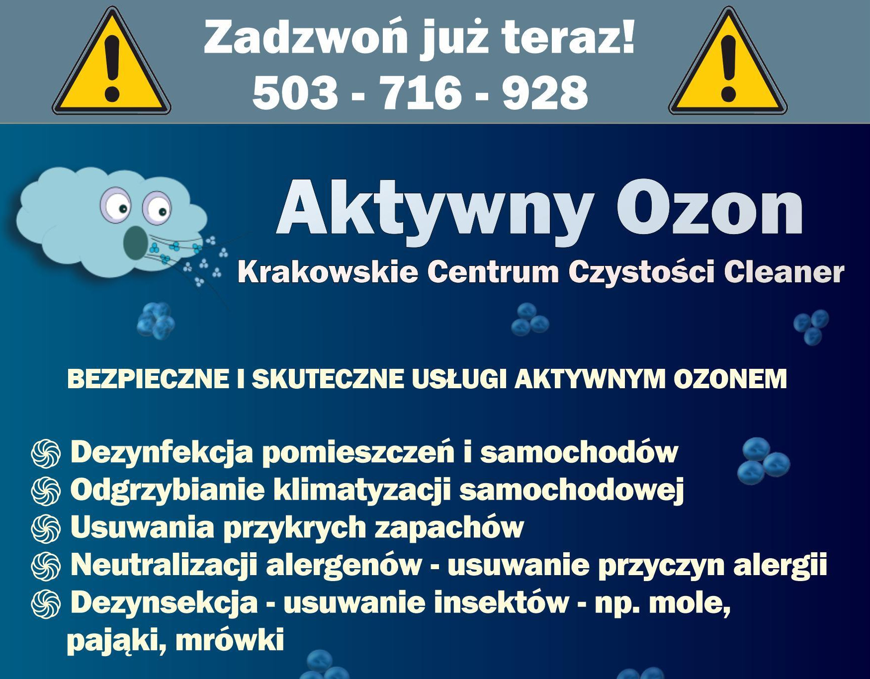 Aktywny Ozon - oferta ozonowania Kraków