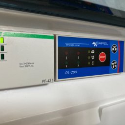 System na szynie DIN35 do sterowania wentylacja w garazu podziemnym.