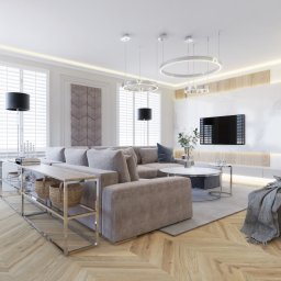 Projekt wnętrz strefa wypoczynkowa 
Modern Classic 