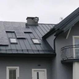 Instalacja fotowoltaiczna - dach - blacha rąbek
