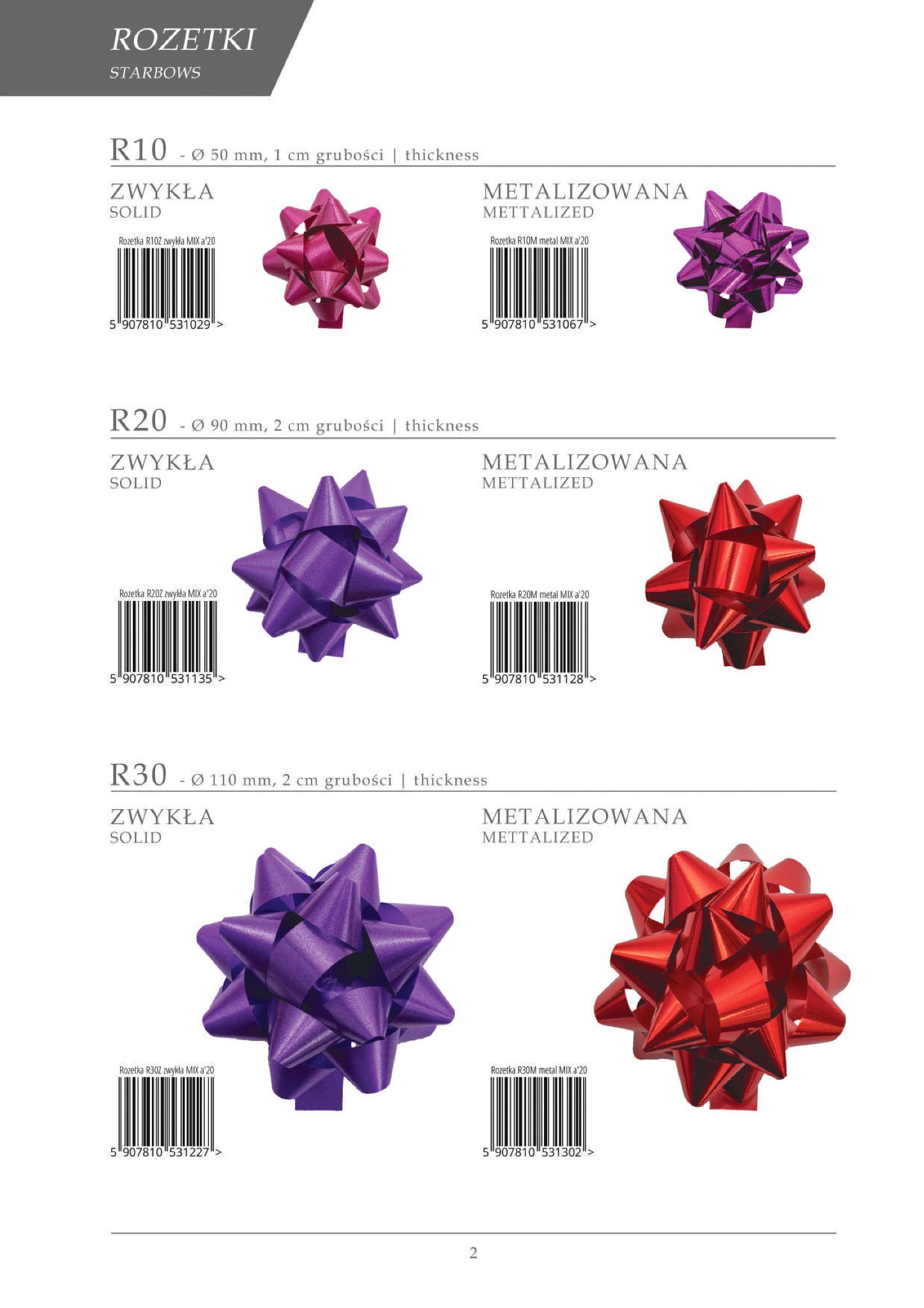 Rozetka, Wstążka Ozdobna