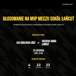 Głosowanie na MVP meczu drużyny Sokół Łańcut - https://glosowanie.sokollancut.pl/