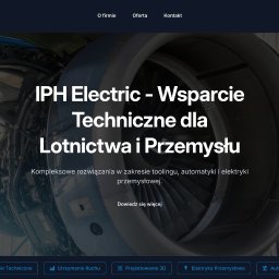 Strona wizytówka dla firmy IPH Electric - https://iph-electric.pl/