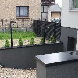 Brama Żaluzjowa / Latarnie-Led / Blacha Atykowa - Obróbka Górna Muru Oporowego