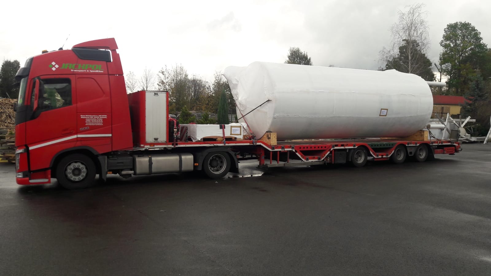 transport zbiornika 3m srednica