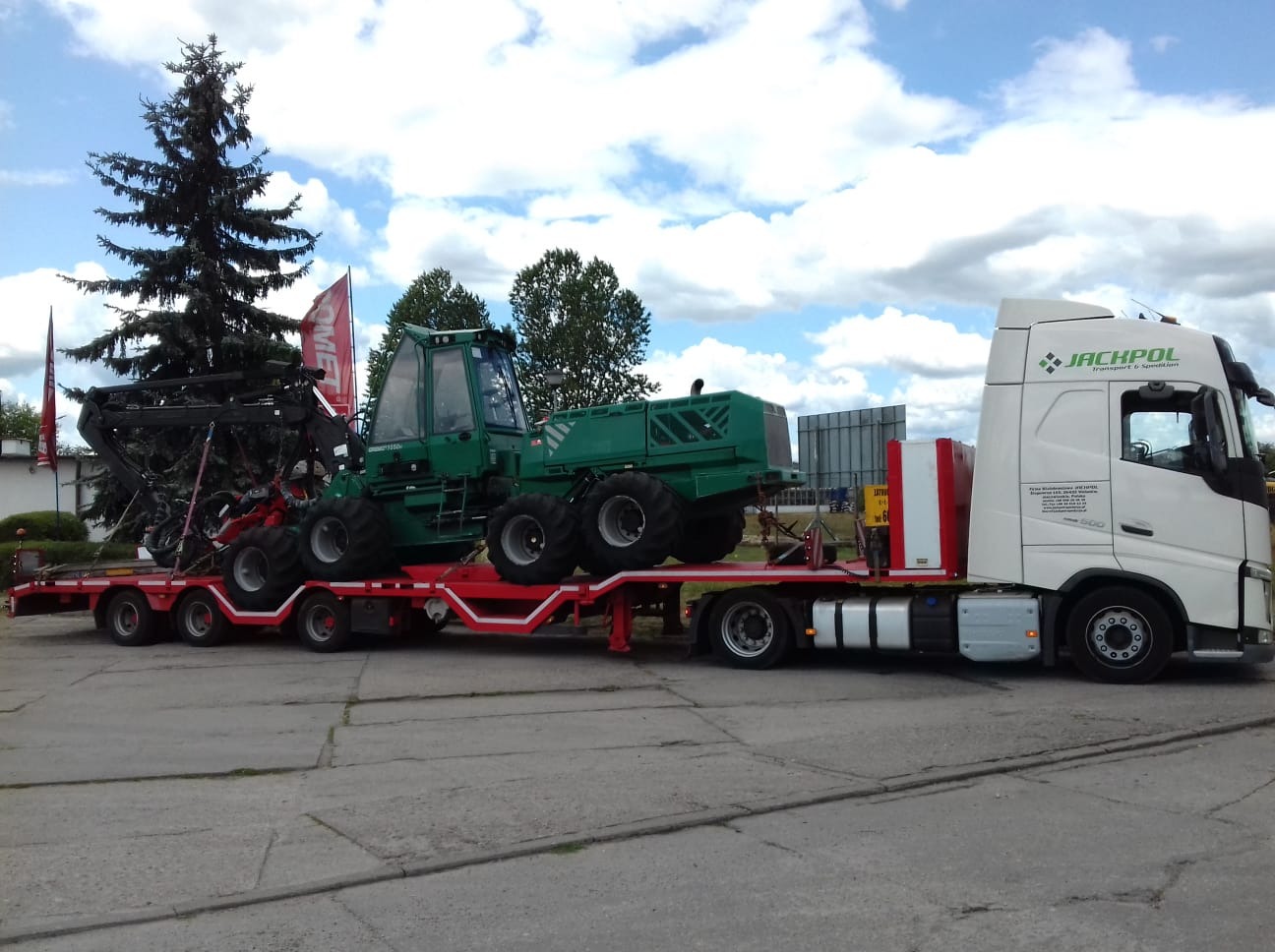 transport maszyny leśnej forwardera 3,80m wysokiej