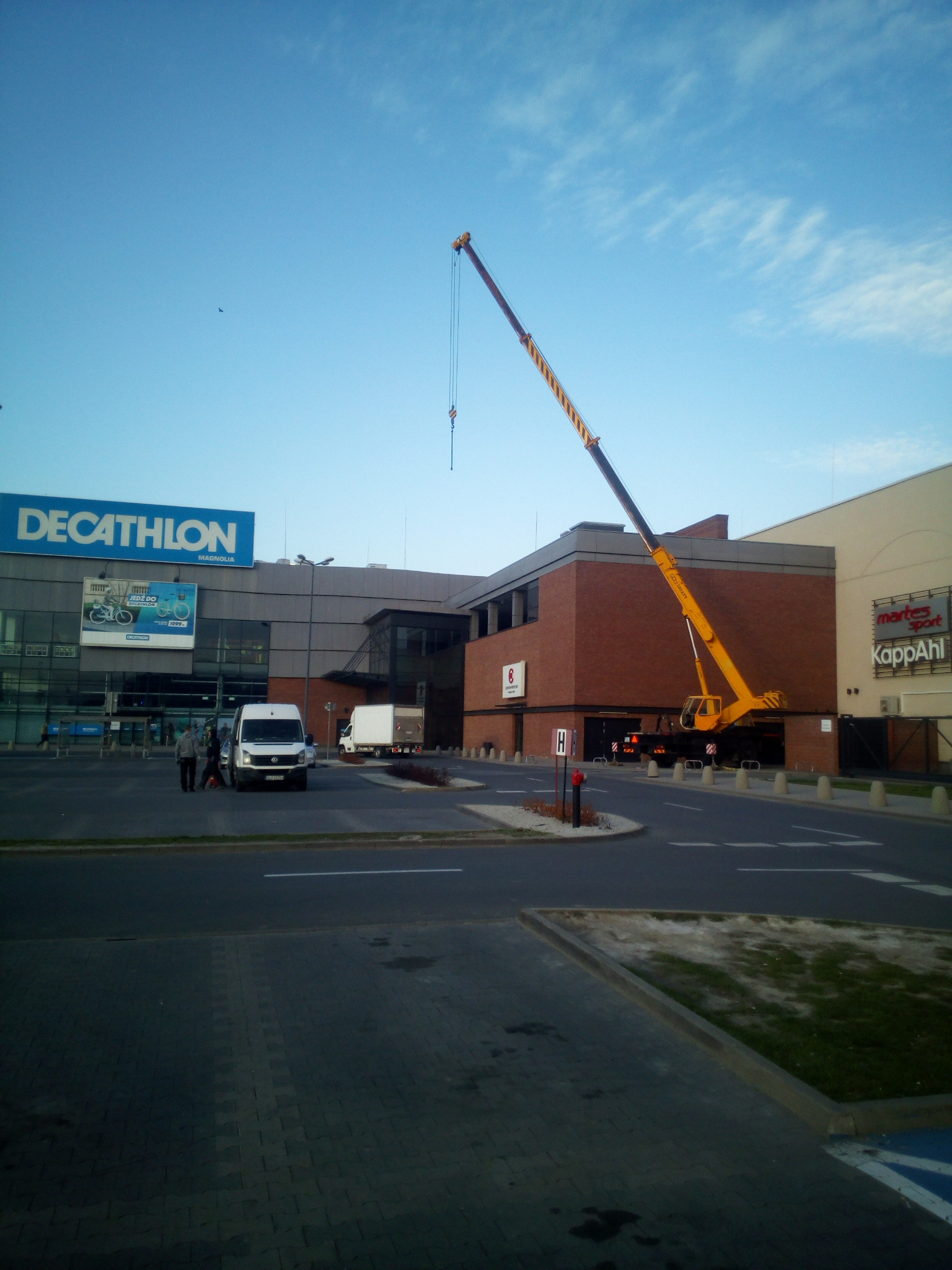 Prace montażowe Galeria Magnolia Wrocław.