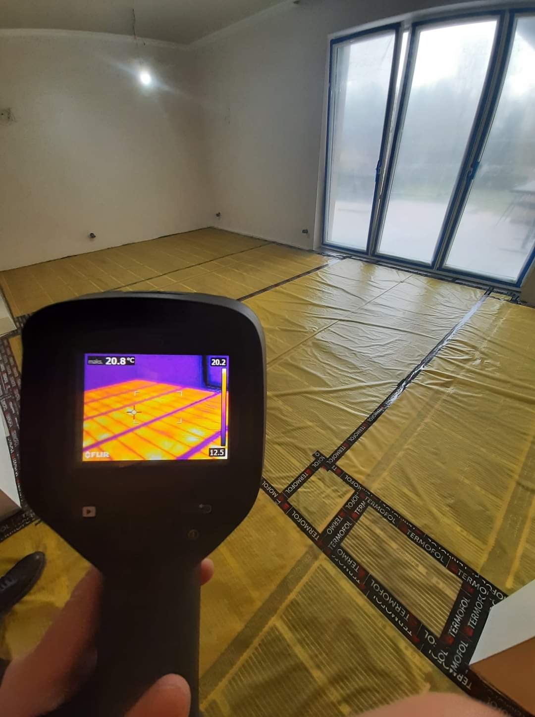 Montaż ogrzewania folie grzewcze na podczerwień TERMOFOL