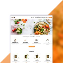 Strona internetowa utworzona dla firmy kateringowej BeFit Catering