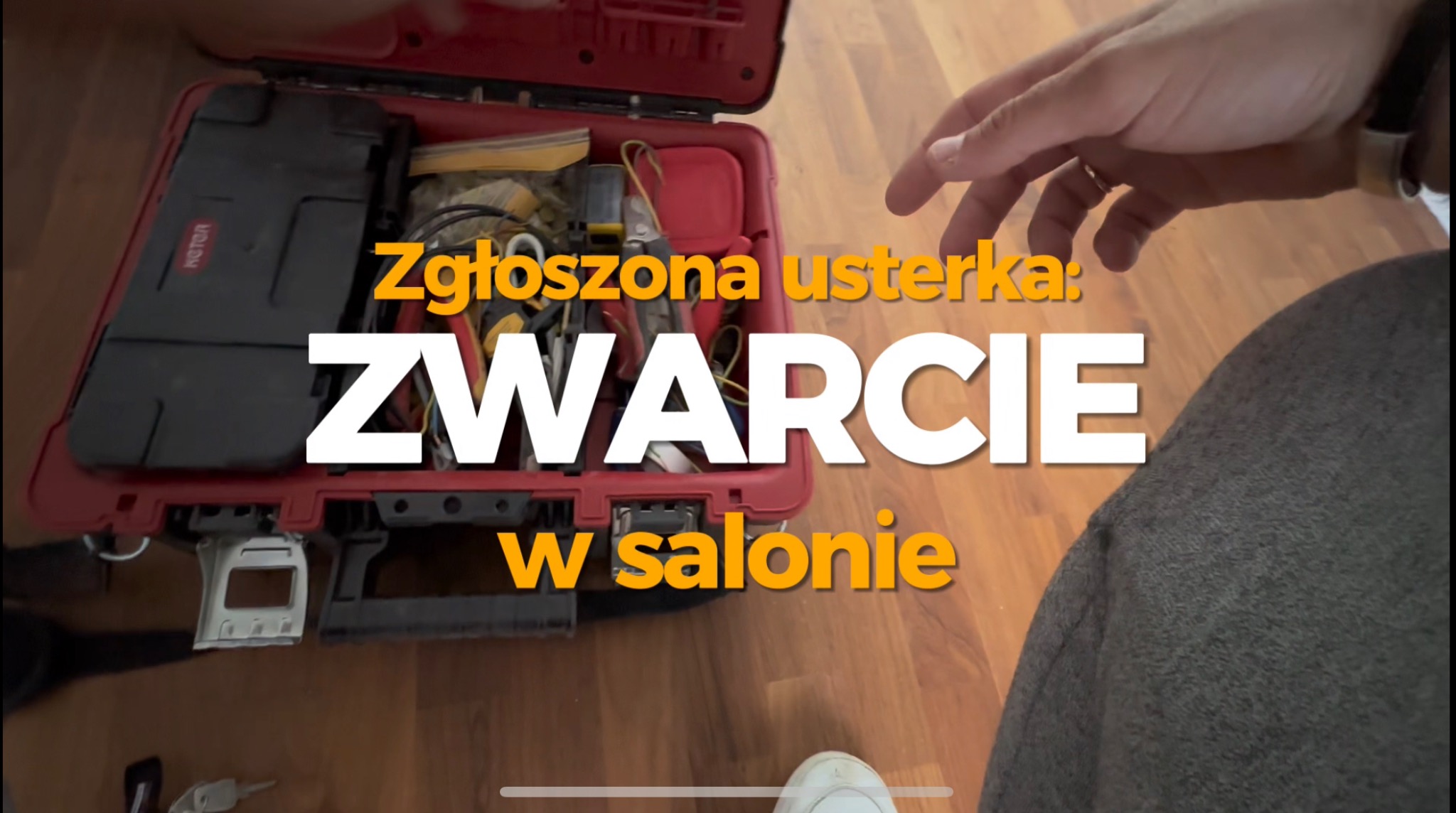 Szukanie zwarć i naprawa instalacji.