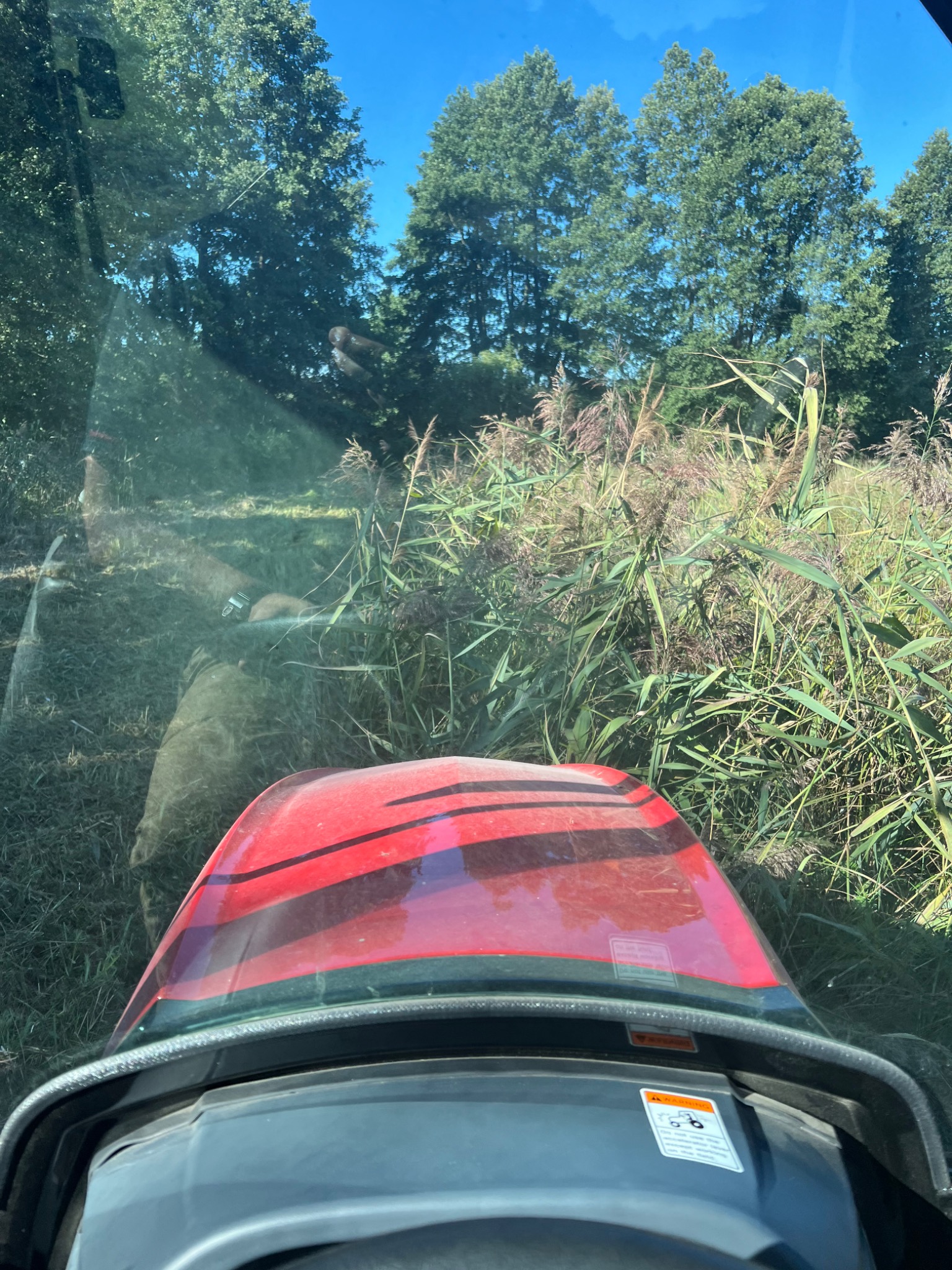 Wykaszanie torfowiska .