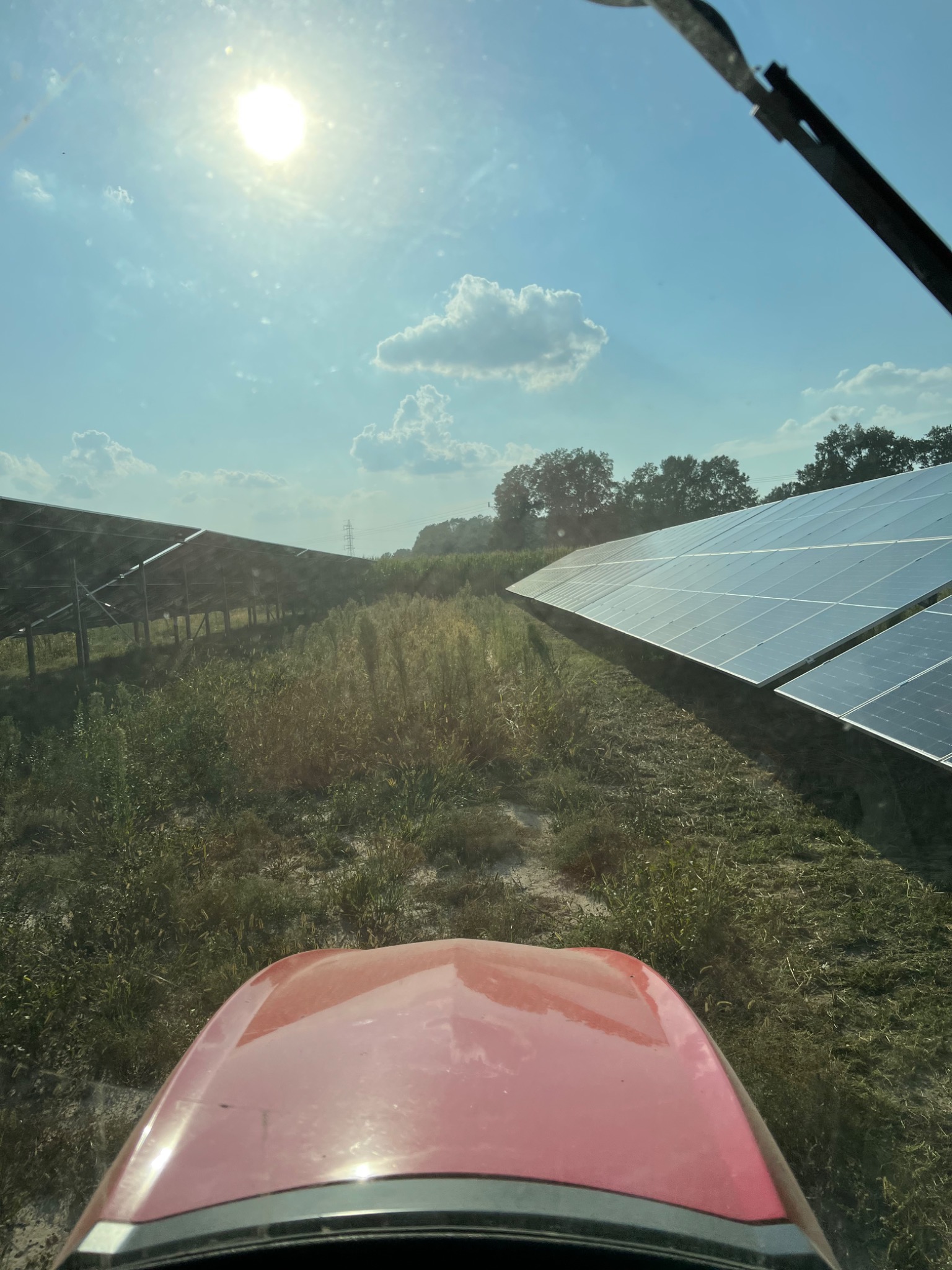 Koszenie fermy fotowoltaicznej , szybko i precyzyjnie .