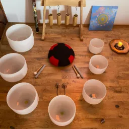 Dźwiekoterapia - misy kryształowe 432hz, koshi, rainstick