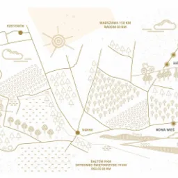Mapa interaktywna na potrzeby strony internetowej. Makieta graficzna i koncepcja