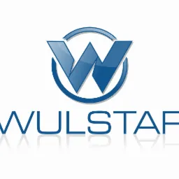 Logo firmy WULSTAR z Zambrowa, przedstawiające niebieską literę W w okręgu, z odbiciem w dolnej części.