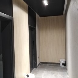 Przerobiona piwnica w lokalu 