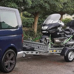 Transport motocykli.