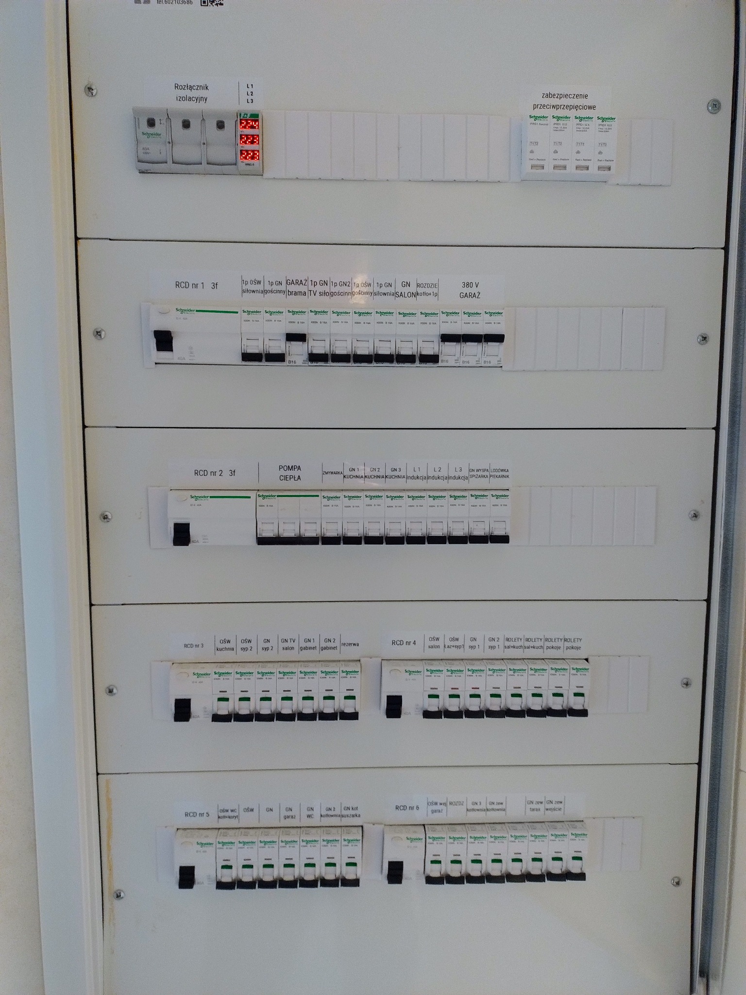 Rozdzielnia bud. jednorodzinny