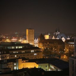 Widok na Poznań z apartamentu