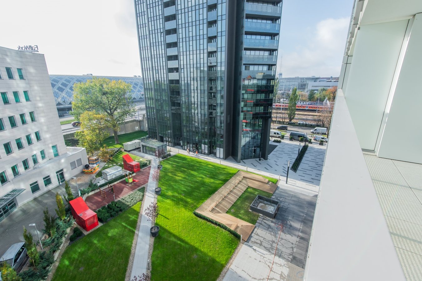 Widok z apartamentów