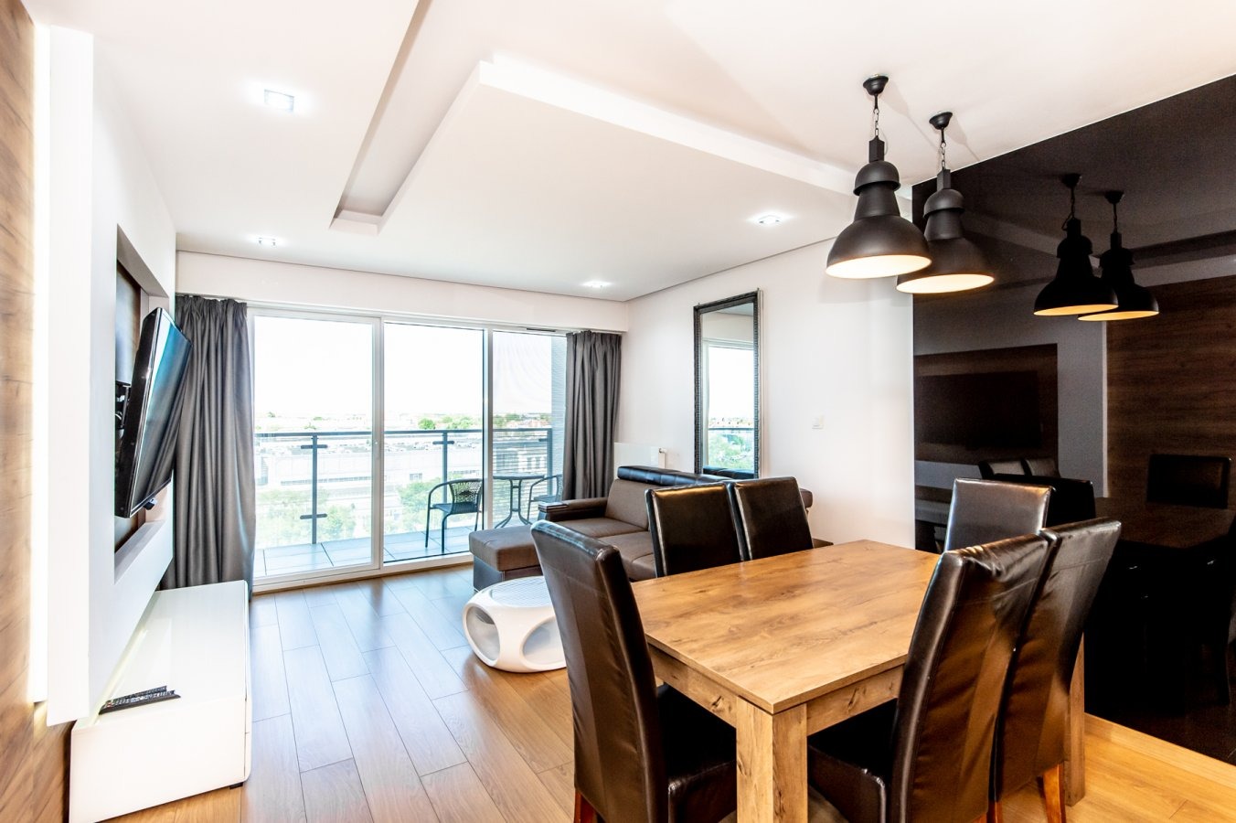 Luksusowy salon w nowoczesnych barwach