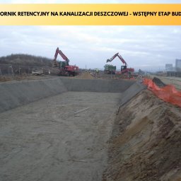 Beata Riewe - Zbiornik Retencyjny na Kanalizacji Deszczowej - Wstępny Etap Budowy