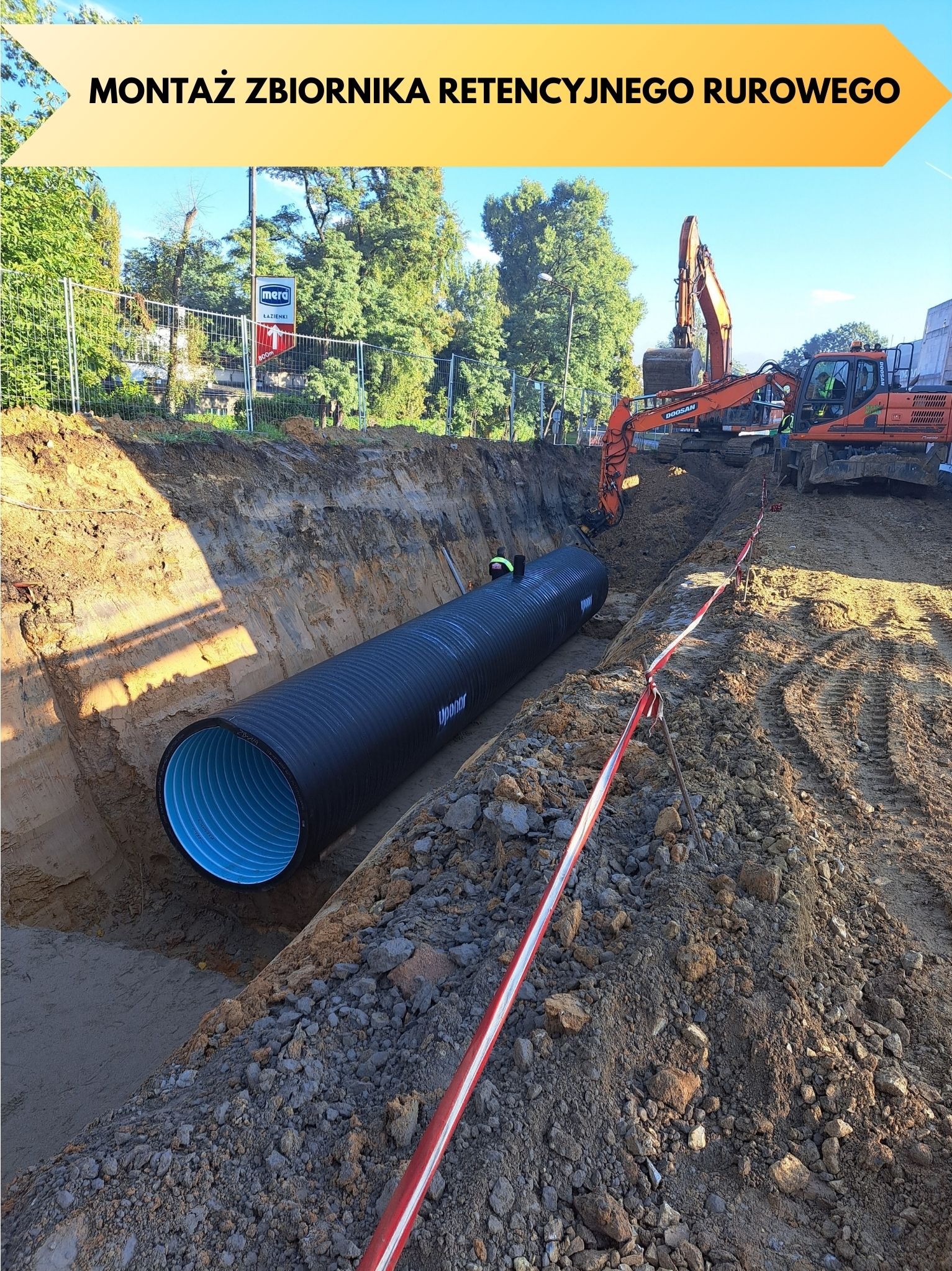 Montaż Zbiornika Retencyjnego Rurowego