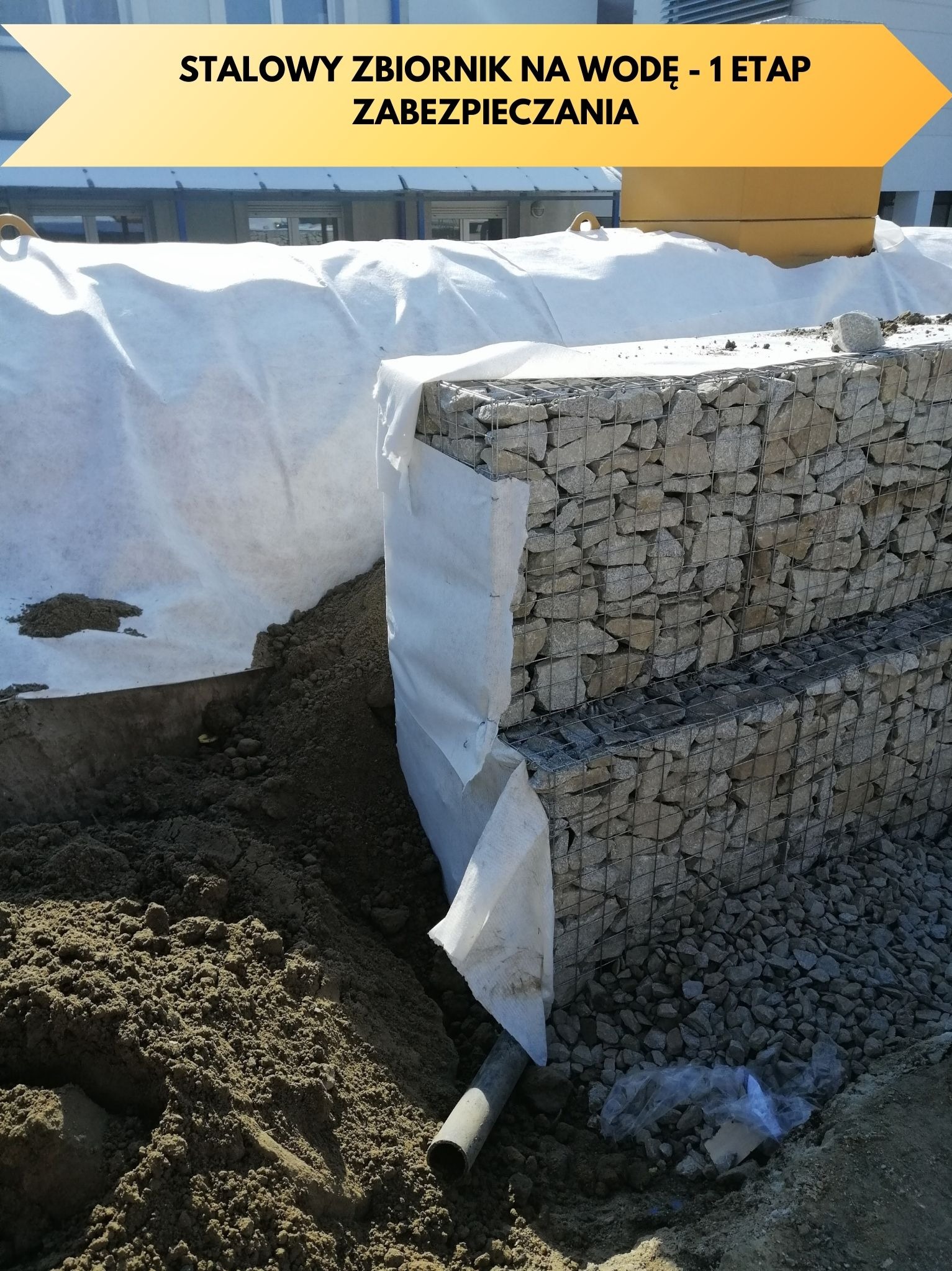 Stalowy Zbiornik na Wodę - 1 Etap Zabezpieczania