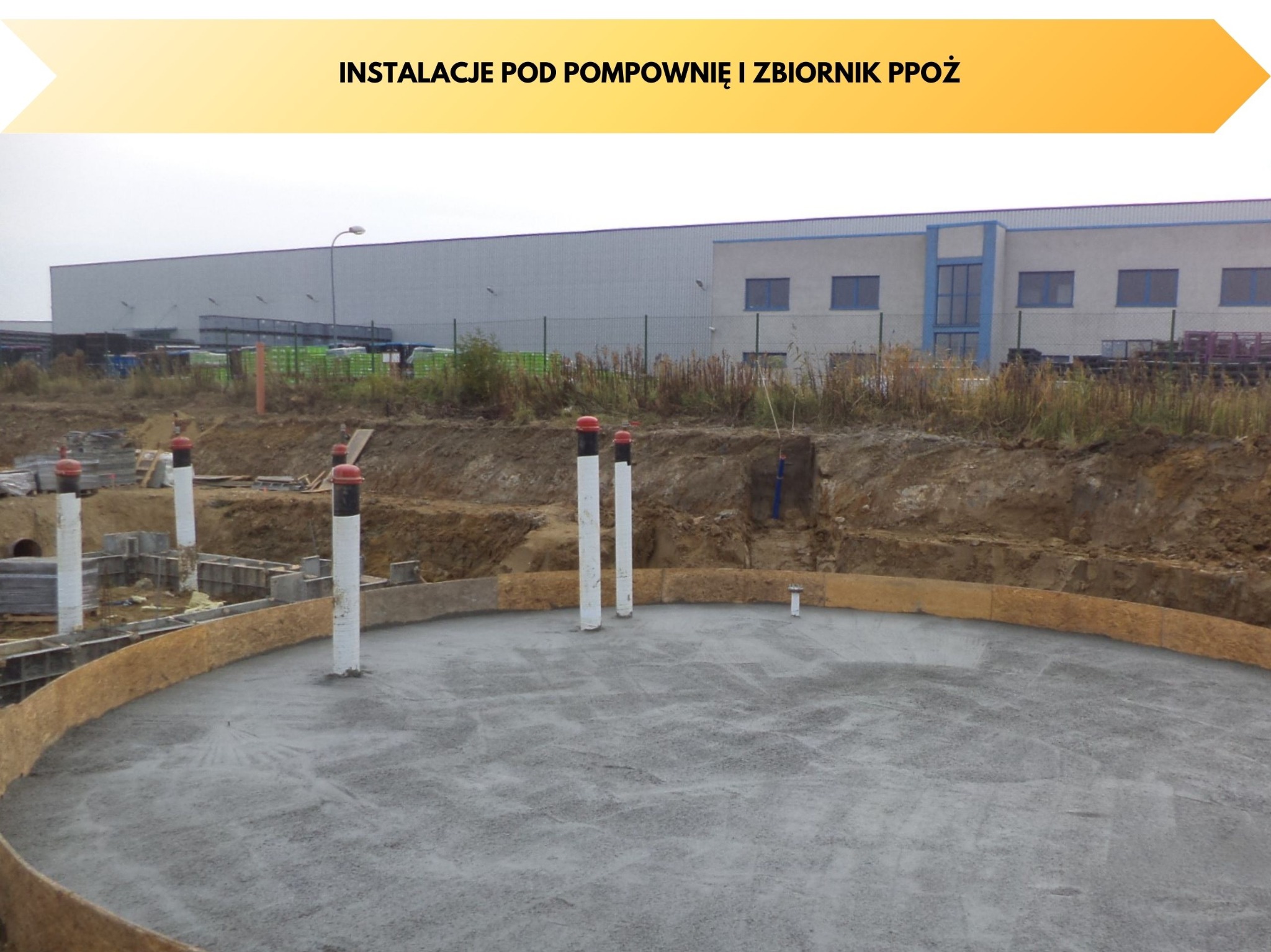 Instalacje pod Pompownię i Zbiornik Ppoż