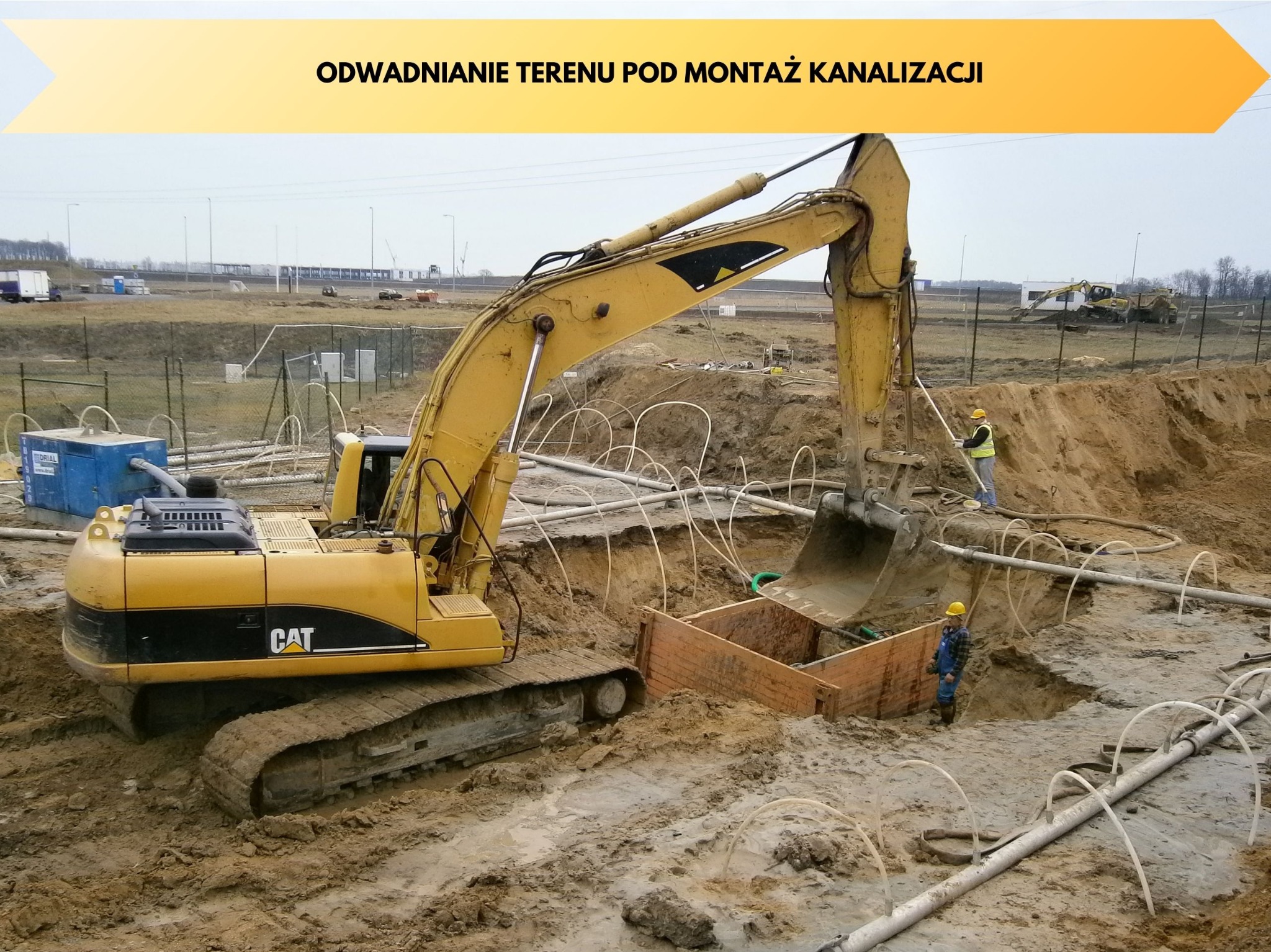 Odwadnianie Terenu pod Montaż Kanalizacji