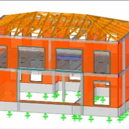 Model budynku mieszkalnego, jednorodzinnego