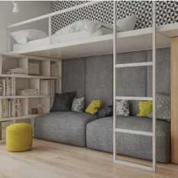 Projekt wnętrz mieszkania w Knurowie - Spacja Studio