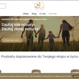Sklep internetowy wraz z blogiem, firmy zajmującej się dystrybucją i sprzedażą naturalnych suplementów diety na terenie Polski