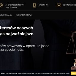 Strona internetowa Kancelarii Prawniczej w Krakowie
