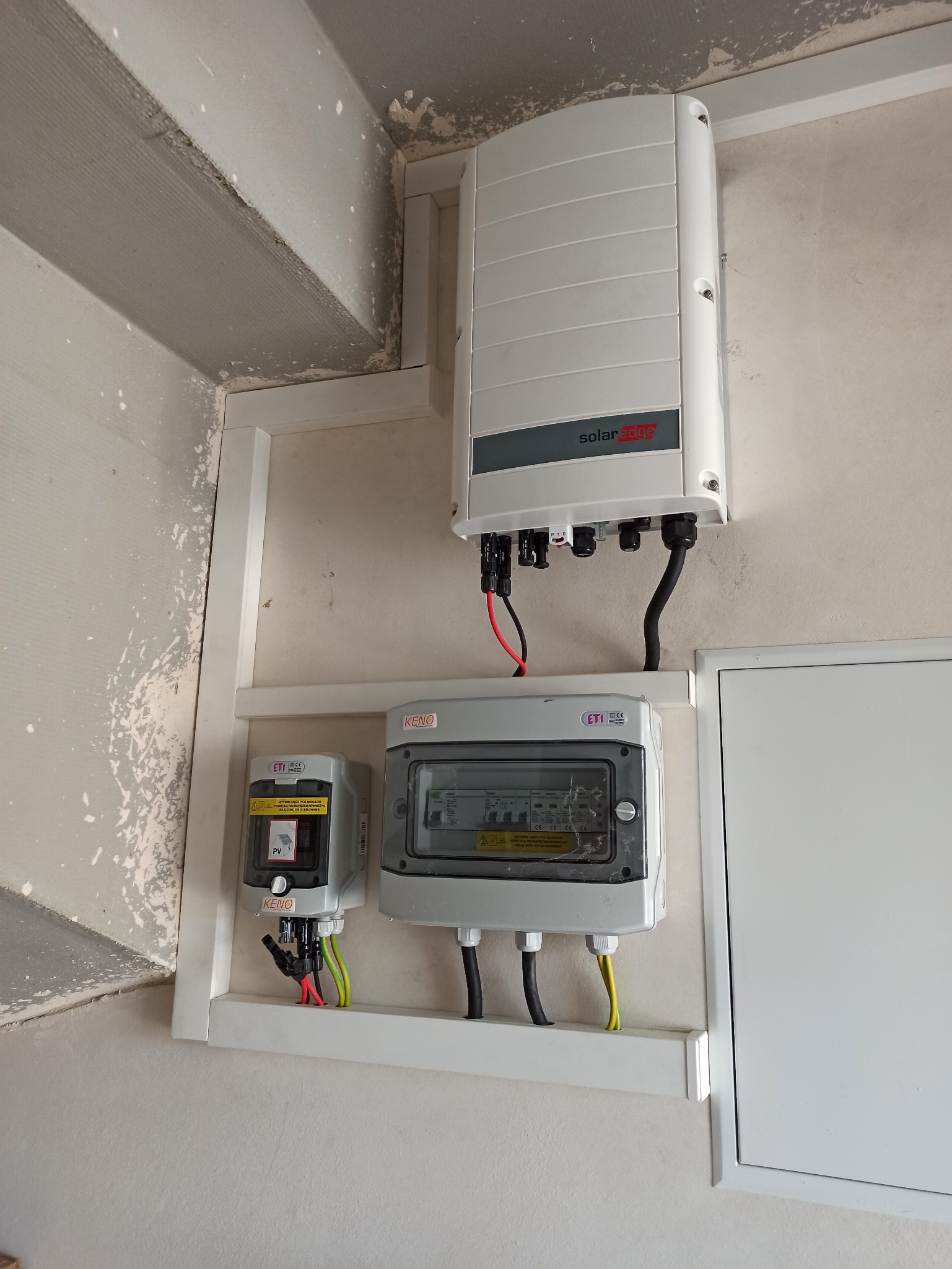 Gotowa instalacja: Falownik Solaredge + zabezpieczenia