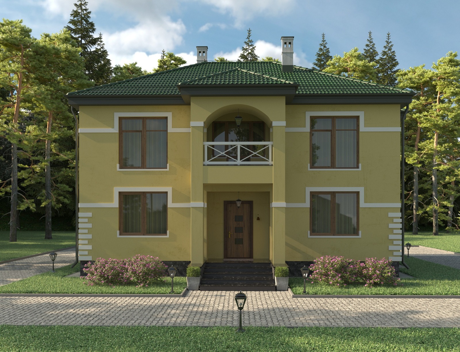 Projekt: ′′ Kedr ′′ LTD Wizualizacja: iK. Studio Location: Yasnaya Polyana, Belarus