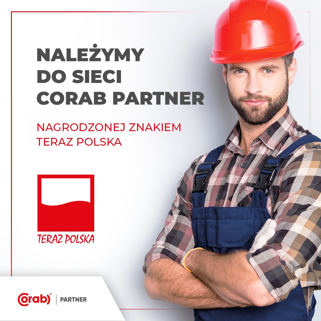 Należymy do sieci CORAB PARTNER nagrodzonej znakiem TERAZ POLSKA