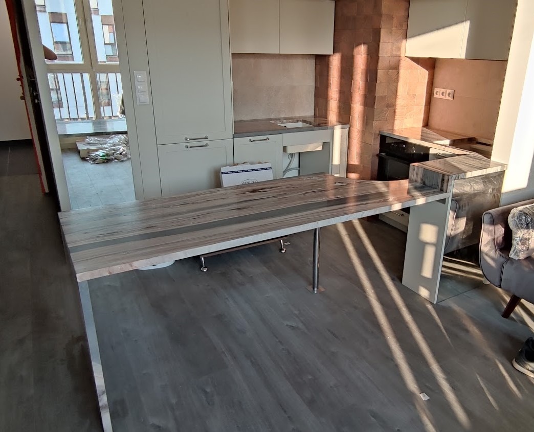 Blat kuchenny - Kwarc naturalny