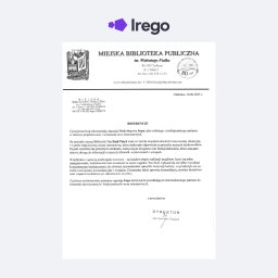 Referencja Miejskiej Biblioteki Publicznej