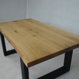 Stolik kawowy dębowy - Live Edge