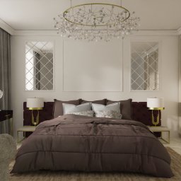 Sypialnia w stylu Glamour