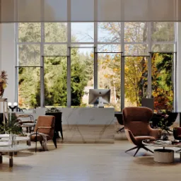 Projekt: Hol jako główna sala przyjęć i poczekalni klientów powinna być wizytówką firmy naszego Klienta