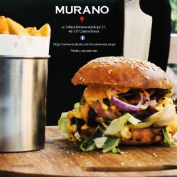 Screen  reklamy restauracji Murano z Częstochowy